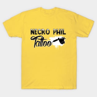 Necro Phil Tattoo Machine Logo T-Shirt